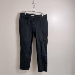 Eileen Fisher Organic Cotton Jean Style Trousers  Slim Leg Black XS